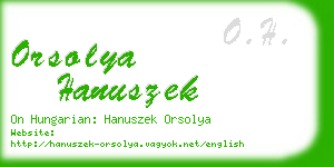 orsolya hanuszek business card